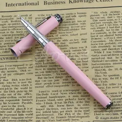 Лучше Jinhao 301 Розовый Световой шапка с бриллиантом металлический перьевая ручка тонкой перо школьников офисные поставки