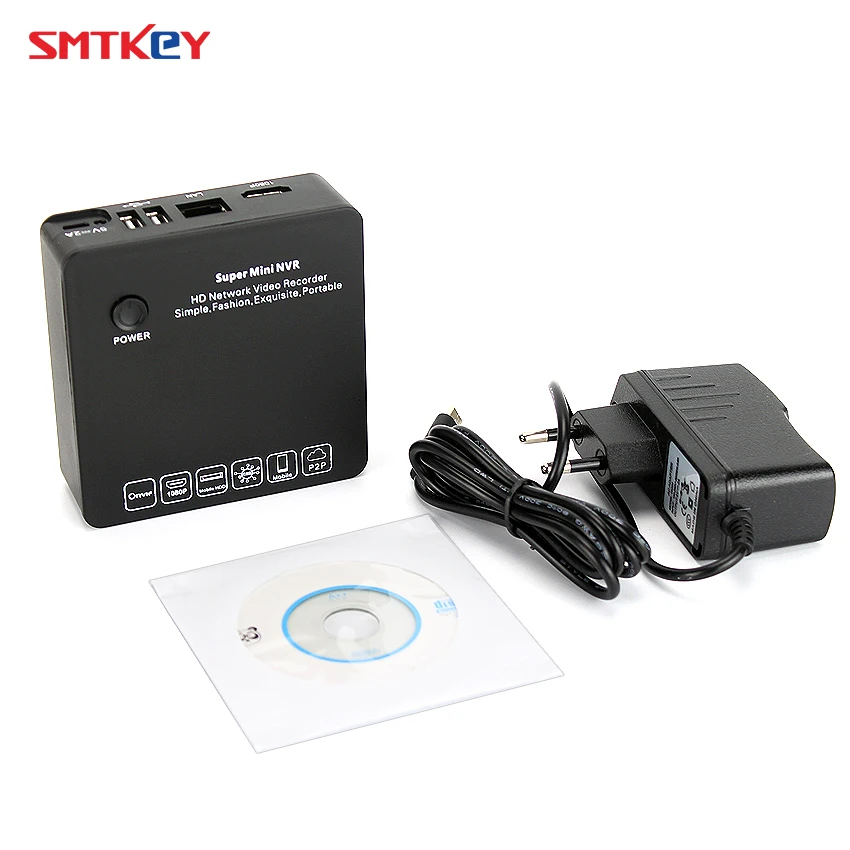 SMTKEY Onvif супер мини NVR 8CH для ip-камеры 1080 P/960 P/720 P сетевой видеорегистратор VGA HDMI E-SATA SUB для хранения