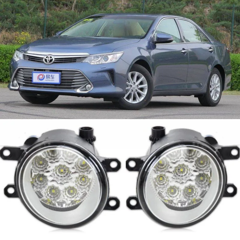 Car Styling For Toyota Camry 2014 2015 2016 9 Pieces Leds Chips LED Fog