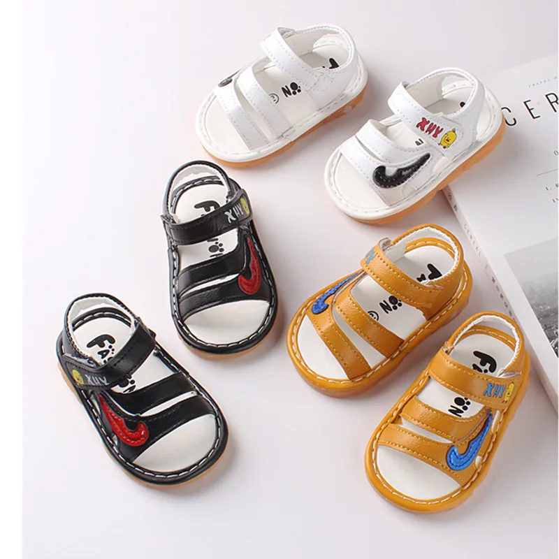 

1 Pairs Baby Shoes Summer Baby Girl Boy Breathable Anti-Slip Cartoon Design Shoes Sandals Toddler Soft Soled Shoes