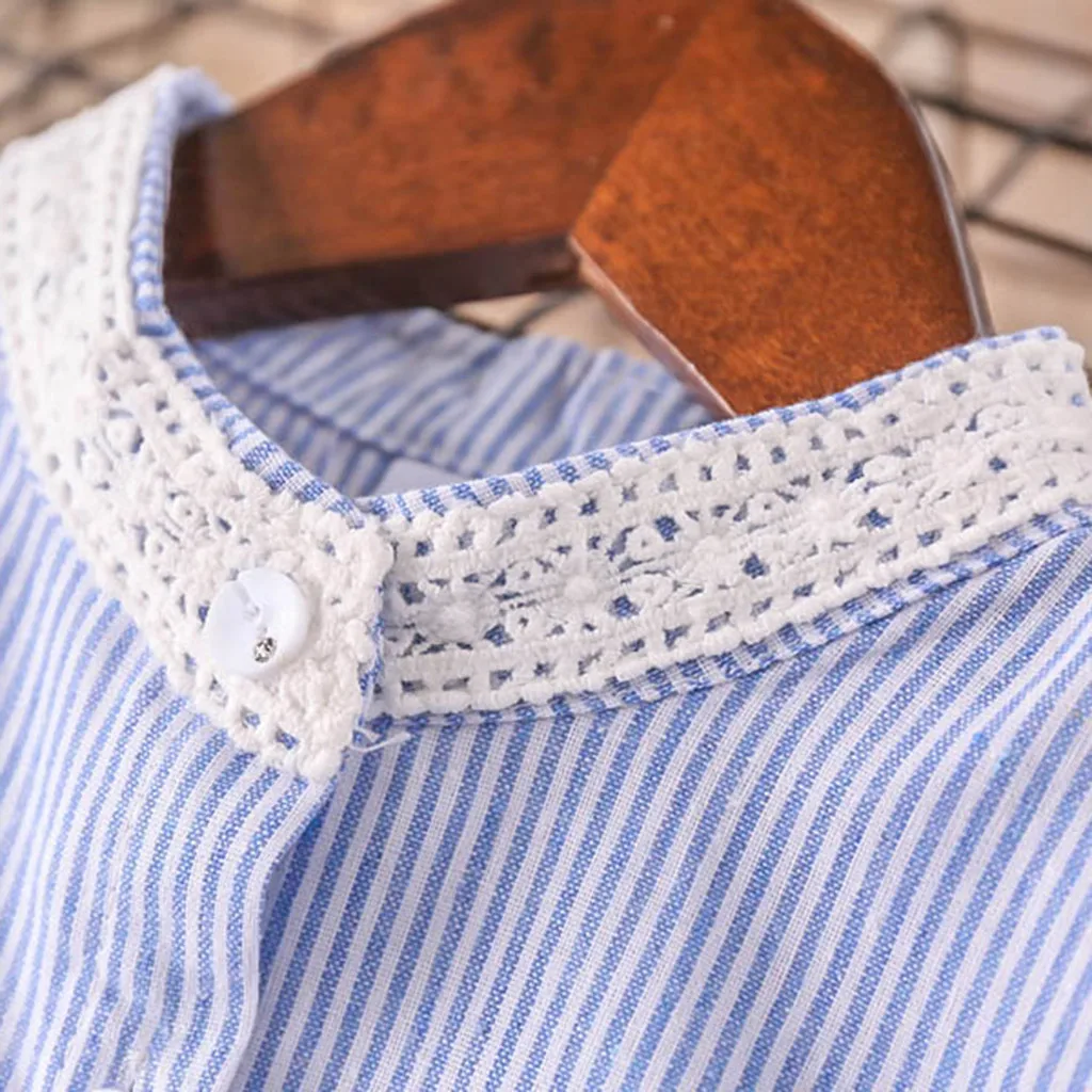 

ARLONEET 2019 newst baby dress Fashion Toddler Kids Baby Girls Clothes Lace Tulle Stripe Party Pageant Princess Dress Z0208