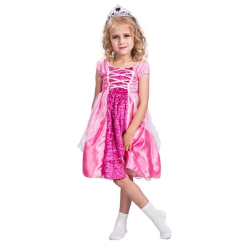 

Girls Pink Starry Princess Halloween Costume
