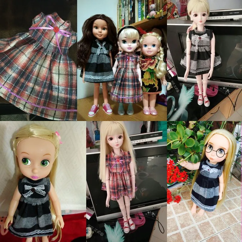 Полосатая юбка, Одежда для кукол, подходит для 38-42 см, ofia, Золушка, Анна, Эльза, для девочек, подарок, кукла Шэрон