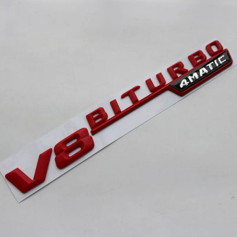 Автомобиль ABS V8 V12 BITURBO Автомобильная боковая наклейка эмблема для Mercedes Benz W117 Cla45