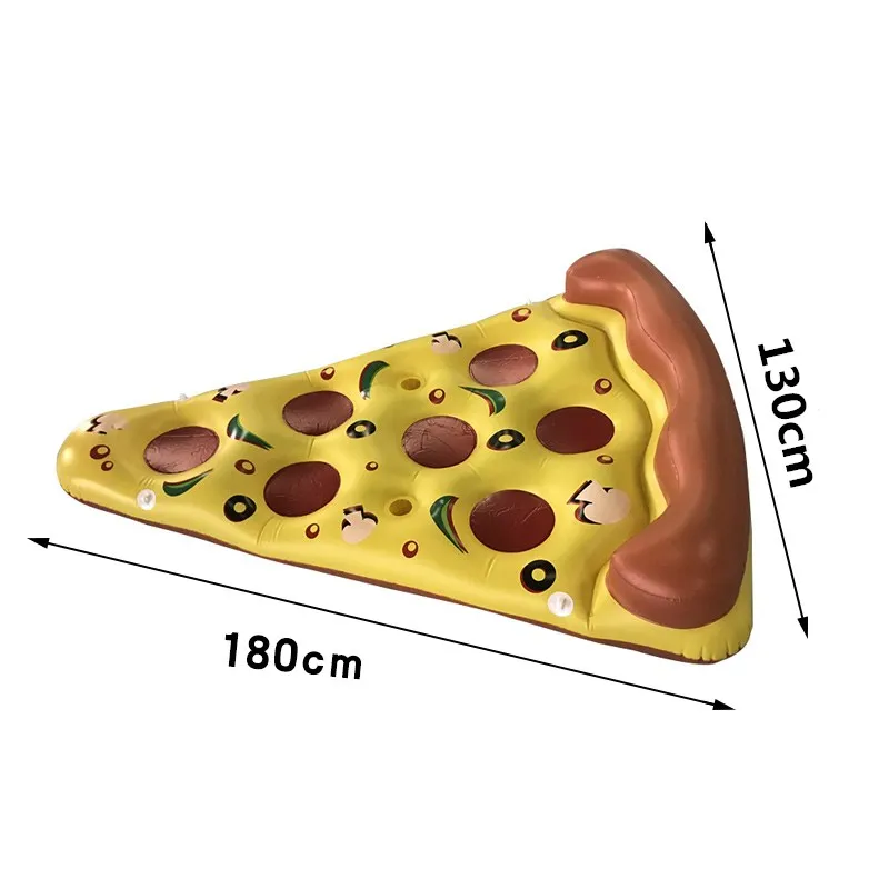 Пиццы надувные матрасы для игрушки для плавания пляжный матрац с подстаканник круг для плавания плавающий для взрослых надувной коврик для бассейна