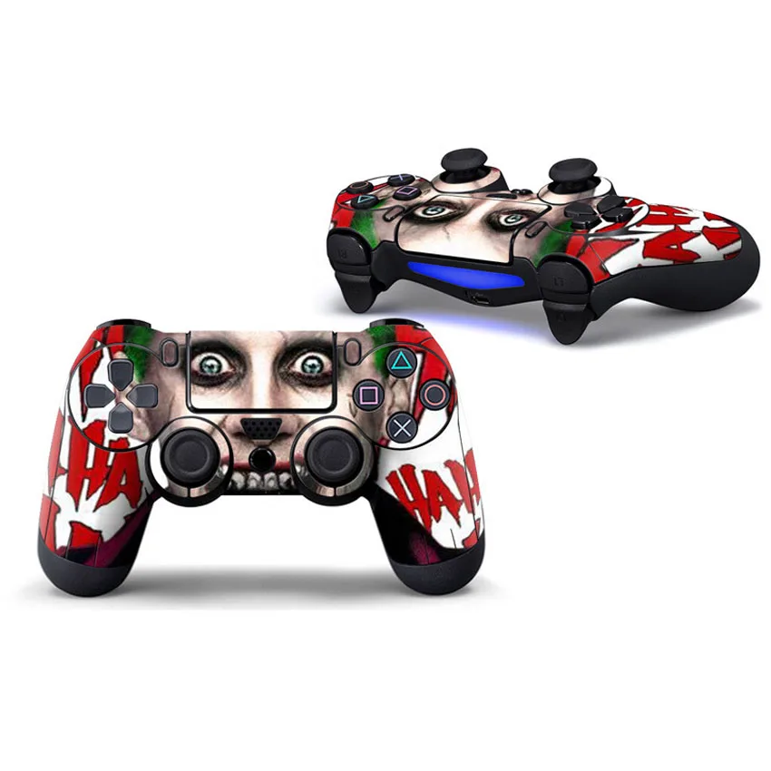 

The Joker Skin Sticker Decal Vinyl For Sony PS4 Pro Slim Play Station 4 Game Controller for Dualshock 4 Game Skins Stickers 2pcs