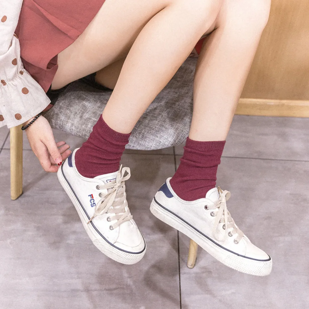 Korea Style Harajuku Candy Cotton Socks Women Cute Short Ankle Socks Yellow Blue Purple Green Red Black Socks For Girls Gift