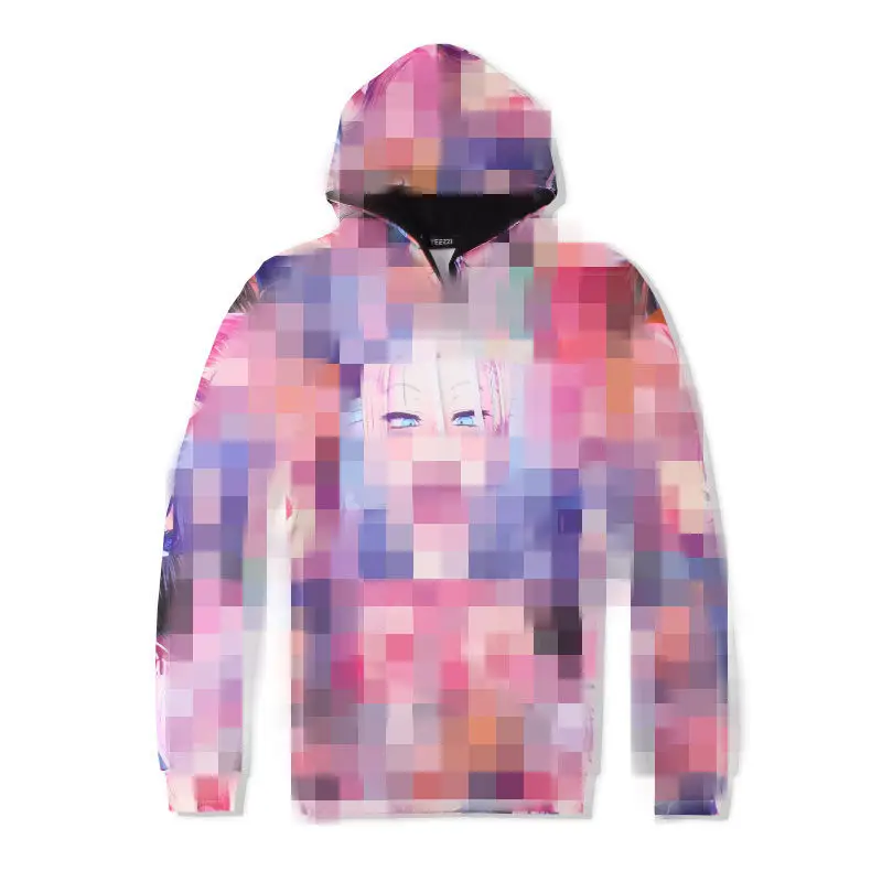 

Ahegao Print Hoodies Men Women Casual Streetwear 3D Printed Funny Graphic Hooded Harajuku Face Red Woman Hoody Sweatshirt