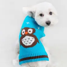 Owl Design Chicdog Crochet Dog Sweater Knit Sweater Pet Dog Puppy Small Dogs Winter Clothes New
