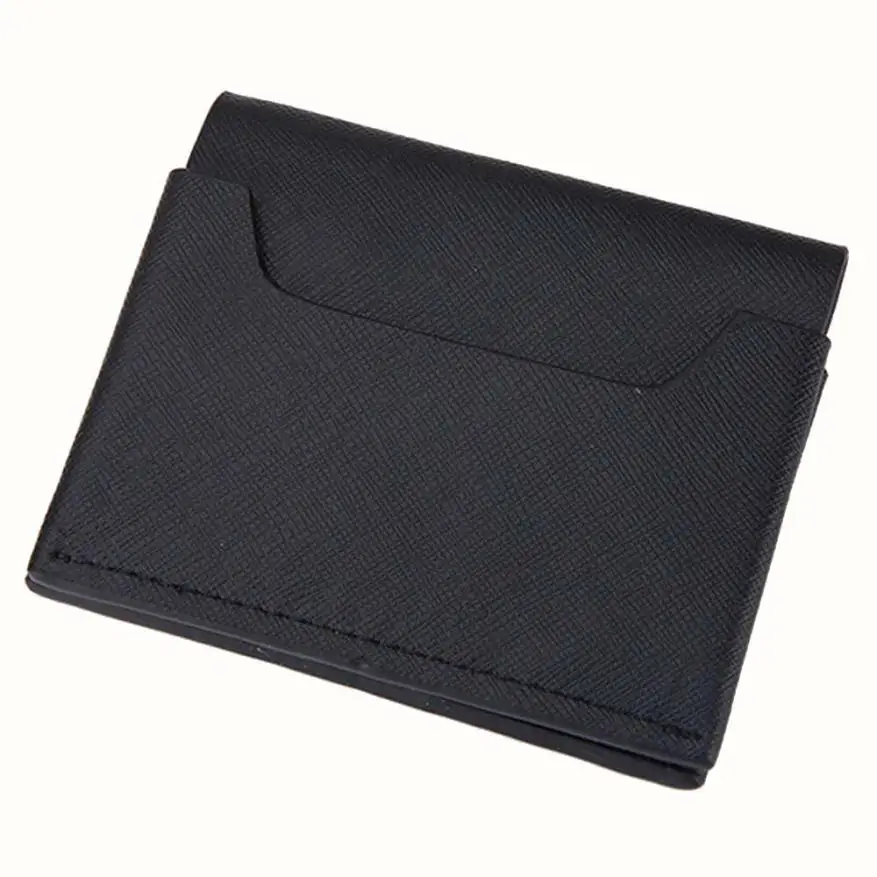Buy Men Leather Card Cash Receipt Holder Organizer