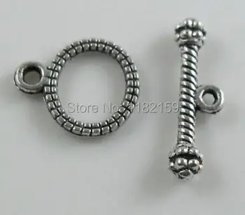 

Free Ship 200 Sets Tibetan Silver Toggle Clasps 12x10mm Fit Bracelet Jewelry Making DIY