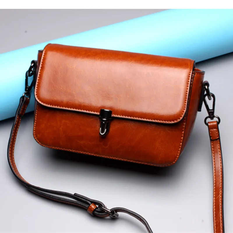 

Kajie Brand Genuine Leather Flap Handbags Luxury Women Messenger Bags Designer Women's Crossbody Bags For Ladies Shoulder Bag