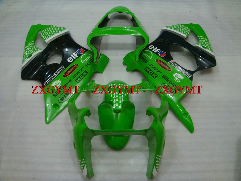 

Bodywork for Ninja ZX-6r 2000 - 2002 Fairings for Kawasaki ZX6r 00 Green Raindrops Fairing ZX6r 636 00