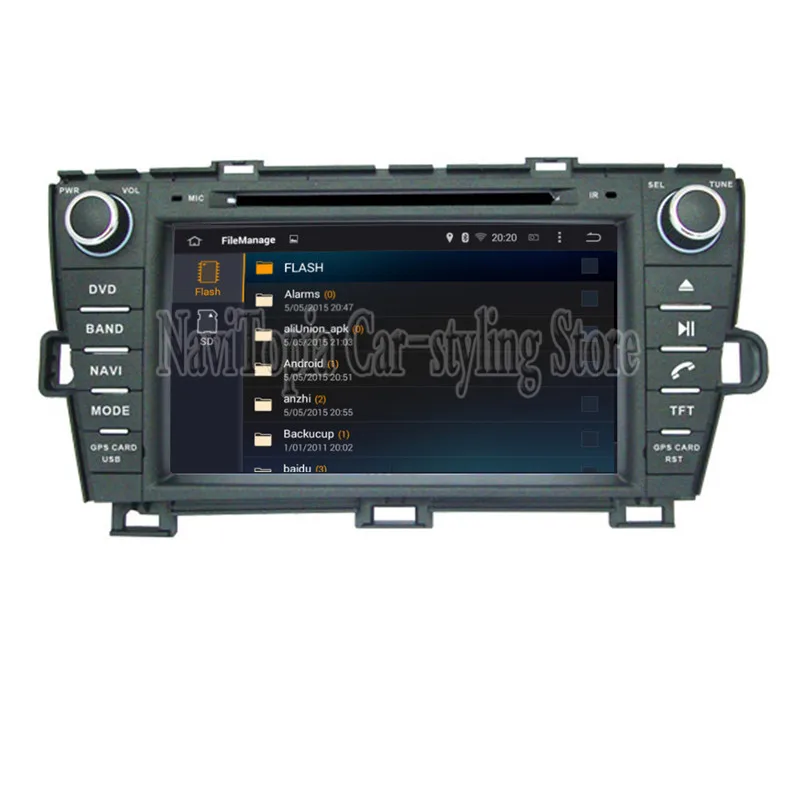 Sale Ectwodvd Octa Core/Quad Core 4G/2G Android 9.0 Car Multimedia DVD Player for Toyota PRIUS right driving 2009- Radio+GPS 3