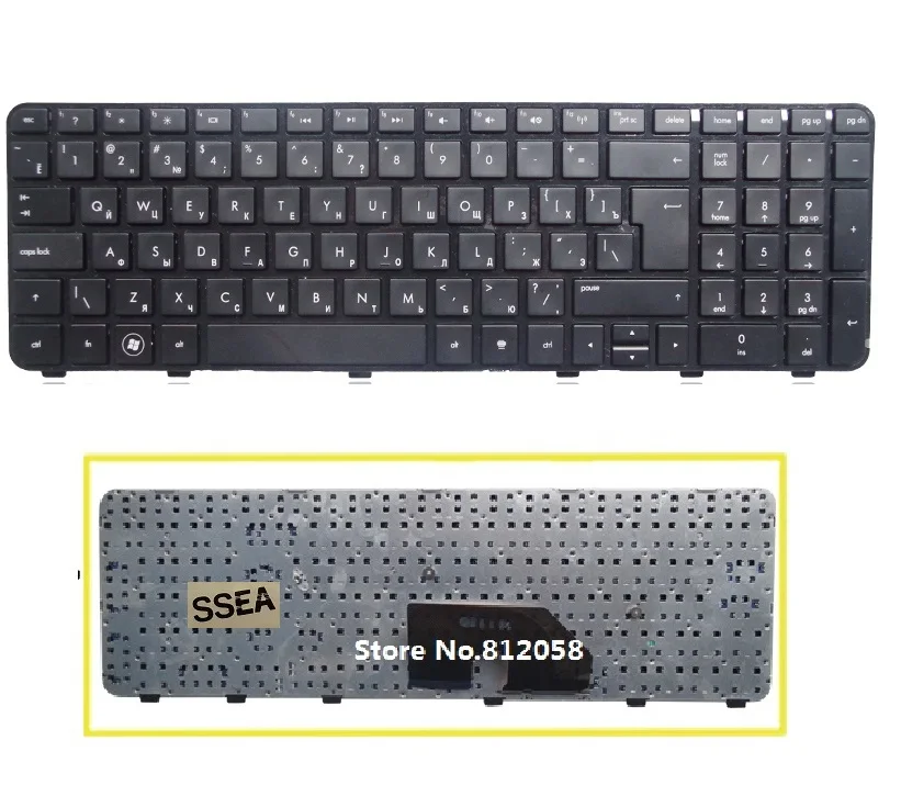 

SSEA New Russian Keyboard black for HP Pavilion DV6 DV6-6000 DV6-6100 DV6-6200 DV6T DV6-6b00 dv6-6c00 laptop RU Keyboard