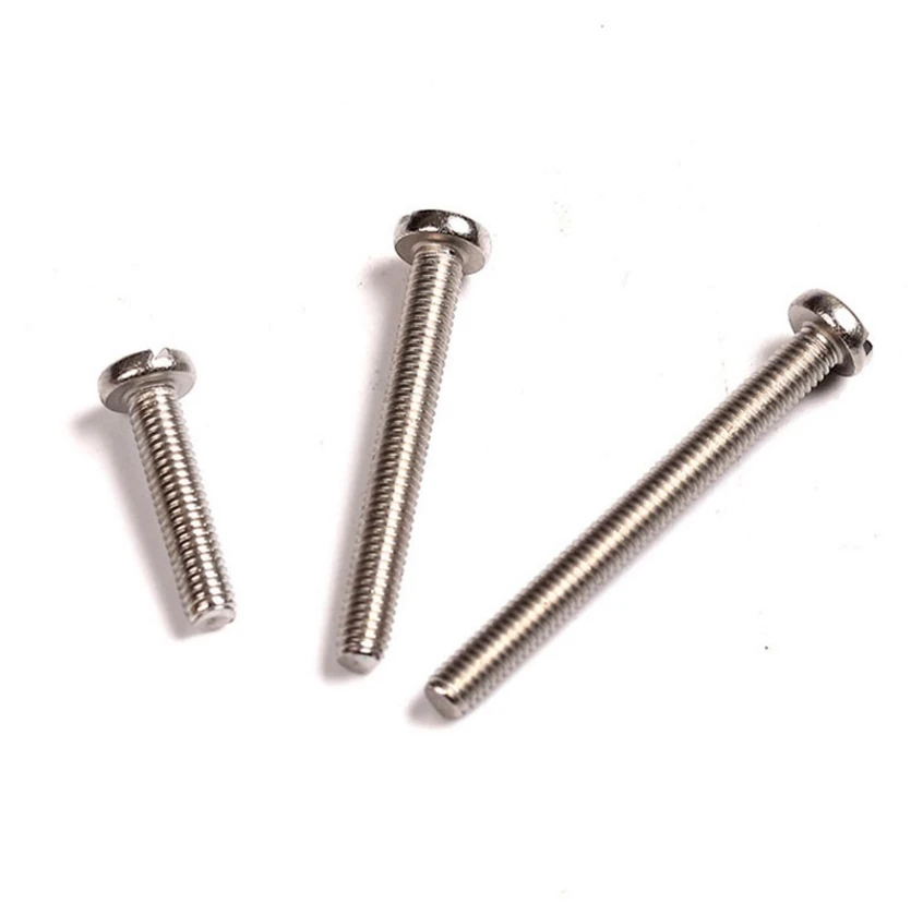 

304 M1.6M2M2.5M3 stainless steel one-word slotted round head screw GB67