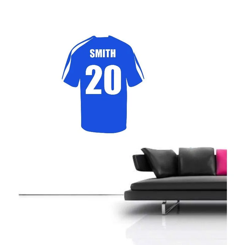 Name-Personalized-Football-Soccer-Shirt-Wall-Art-Children-Kids-Sticker-Decal-Removable-Vinyl-Transfer-Stencil-BedRoom