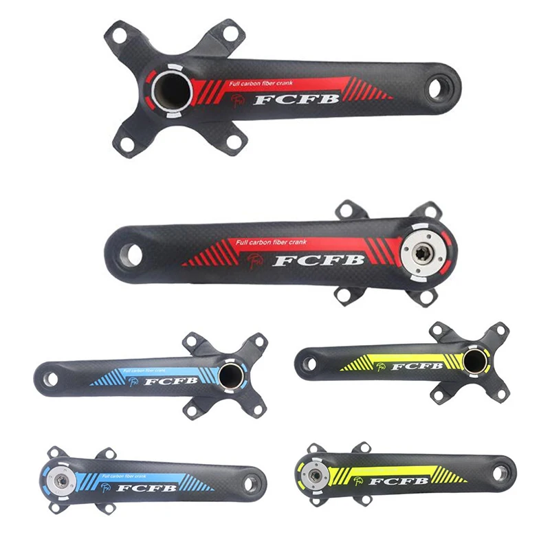 Carbon Fiber Cycling Bicycle Crank MTB Road Bike Crankset Length 170mm