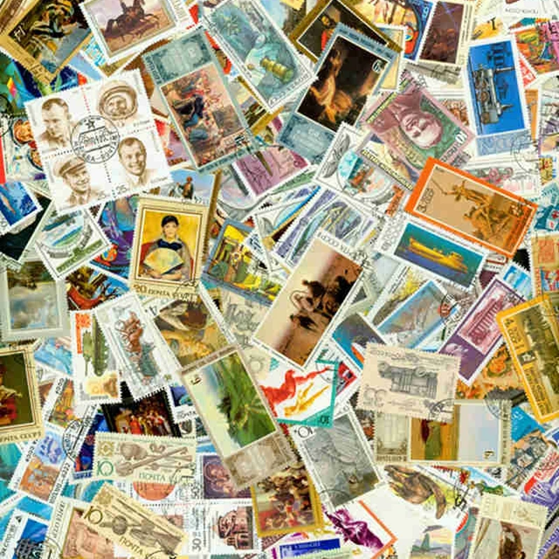 50 шт тема штампы CCCP все разные без повтора помеченные почтовые марки