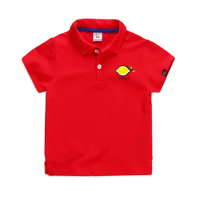 Moggi Cat Baby T Shirt Children Kids Baby  Boys Lemon Print T-shirt Sport Tee Tops Clothes 5 Color Children Kids Boys Clothes (2)