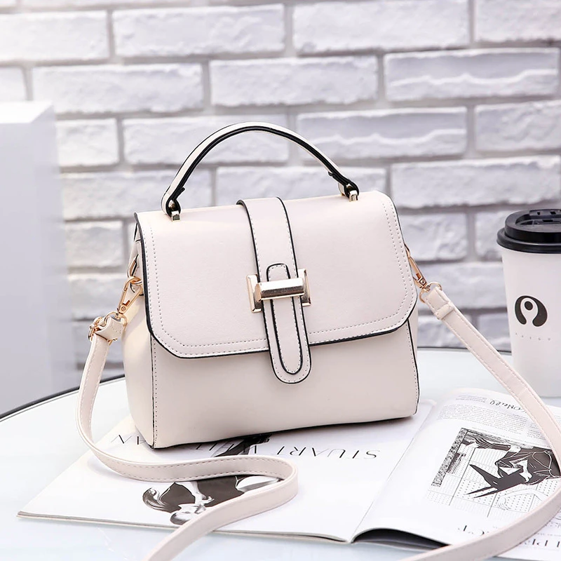 Bolsos de con solapa pequeños a la moda para mujer, monederos y bolsos blancos de cuero pu 2019, bolso de mano para de para teléfono, bandolera|Bolsos de hombro| -