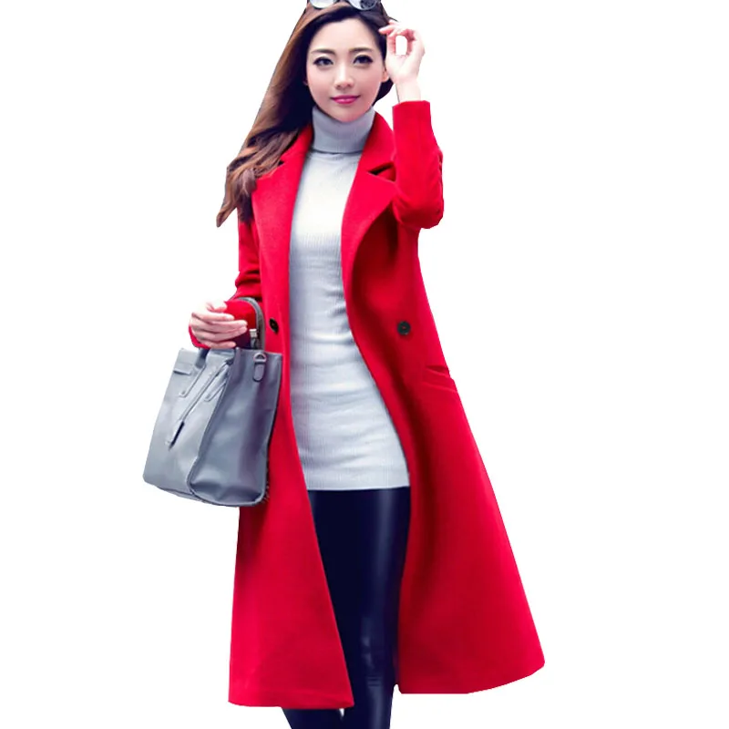 Ladies Red Coats Han Coats