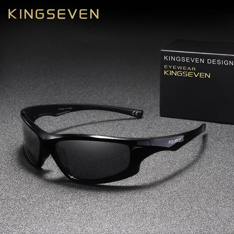 Солнцезащитные очки KINGSEVEN с защитой UV400 Мужские поляризационные зеркальные