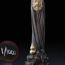 Топ художественная коллекция домашний декор для гостиной 35 см большой ретро Бодхидхарма бронзовая лошадь украшение Ограниченная серия