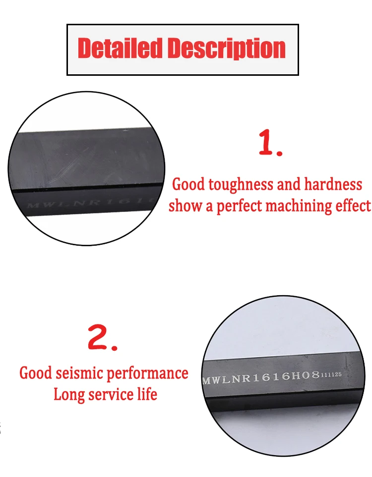 MWLNR2020K08 MWLNR2525M08 Externe Drehen Werkzeug 95 Grad Wendeschneidmaschine Werkzeuge Drehmaschine CNC Einsätze Halter Maschine Werkzeuge – Detail 1