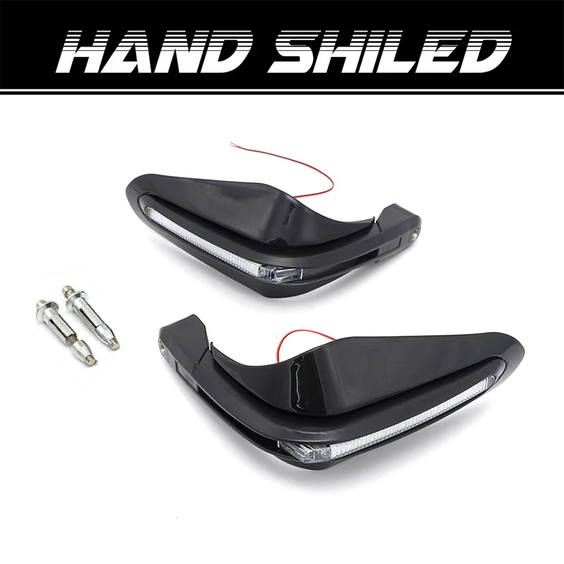 

Motorcycles For KTM Honda Ducati Yamaha Suzuki Hand Protector Guard Handguards LED Turn Signal Light 7/8"(22mm) Universal