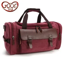 Холст с кожаной сумкой для путешествий Большая вместительная сумка на плечо для отдыха в Корейском стиле для путешествий