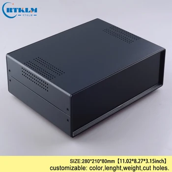 

Iron junction box custom desktop enclosure Iron electronic project box housding pcb diy design instrument case 280*210*80mm