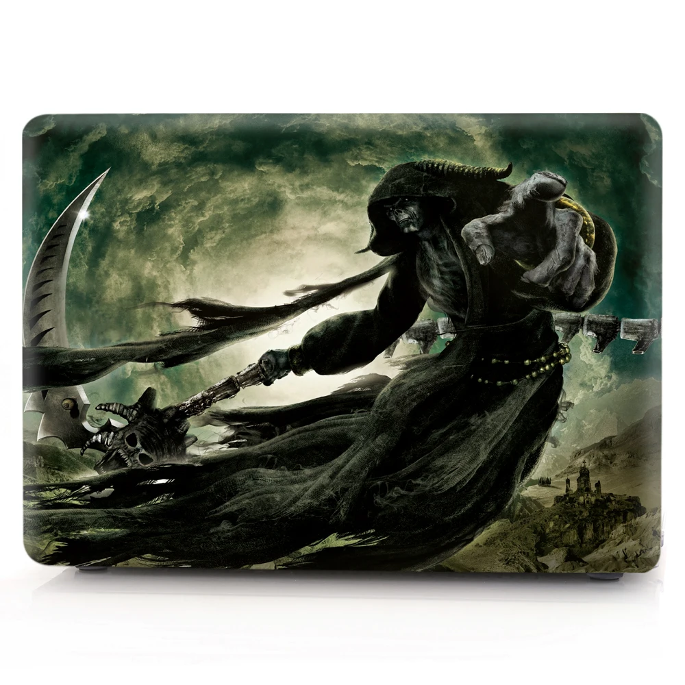 New Skull For MacBook Pro 13 15 Laptop Case A1278 A1286 CD ROM Cartoon Halloween Hard PC Cover for mac book Pro 13 15 Cover      (1)