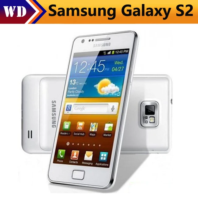 

Original Unlocked Samsung Galaxy S2 I9100 cell phone GPS 16GB ROM 1GB ROM 8MP 4.3 Inch Touchscreen Refurbished i9100 Smartphone