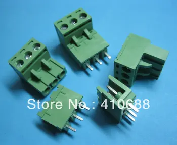 

180 Pcs 3way/pin Pitch 5.08mm Screw Terminal Block Connector Pluggable Type Green 2EDCK-2EDCV-5.08