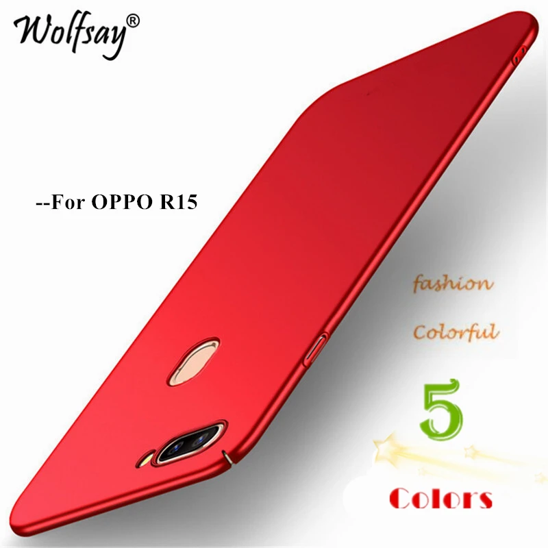 

Wolfsay Cover OPPO R15 Case OPPO R 15 Ultra Thin PC Armor Hard Back Phone Case for OPPO R15 Cover OPPO R15 6.28" Coque Fundas