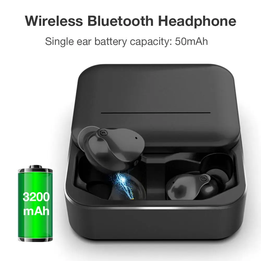 

V10 TWS 5.0 Bluetooth Earphone Qualcomm Chip QCC Solution Binaural Headset Wireless Earphones 3D Stereo 3200mAh Phone Charging