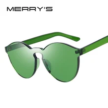 MERRY’S Fashion Women Sunglasses Cat Eye Shades Luxury Brand Designer Sun glasses Integrated Eyewear Candy Color UV400 S’703