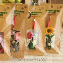 100 шт./лот Хаяо Миядзаки Классический Аниме Мой сосед Тоторо телефон ремни и Подвески для подарки для девочек компанией DHL