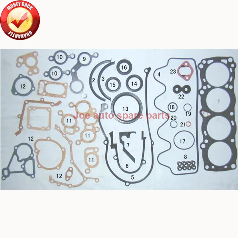 E16E E16I E16S E15S двигателя полный комплект прокладок Комплект для Nissan SUNNY I II TSURU/Хикари