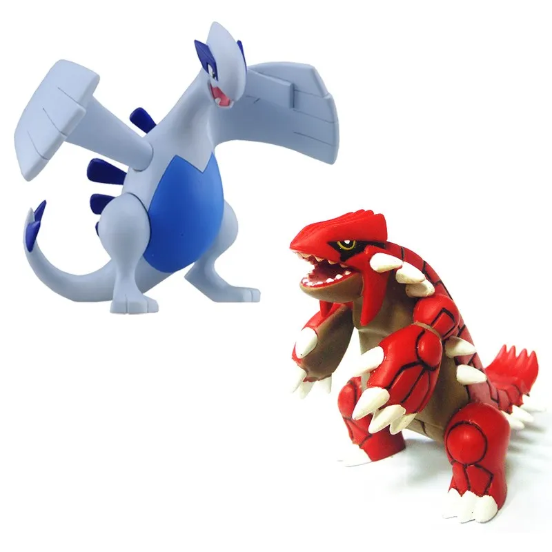 TAKARA TOMY Покемон мультфильм Groudon Lugia фигурка модель 8 см аниме фигурки Коллекция игрушек подарки игрушки для детей новое поступление - Цвет: Белый