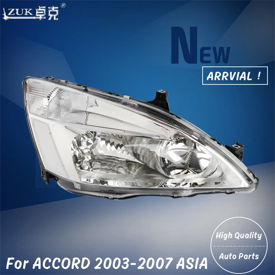 

ZUK 2PCS High Quality Left Right Front Headlight Headlamp Head Light Lamp For HONDA ACCORD CM4 CM5 CM6 2003 2004 2005 2006 2007