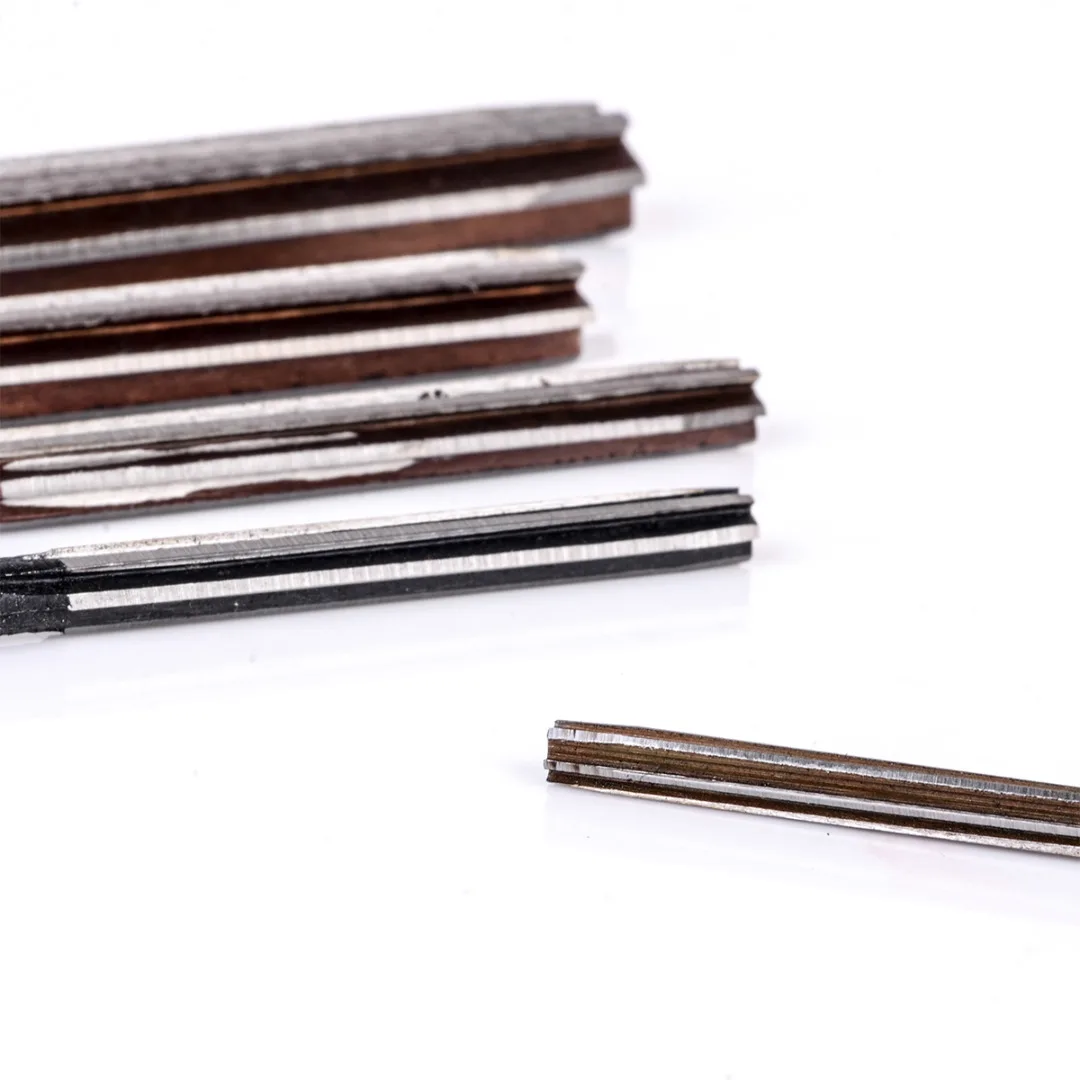 5pcs H8 Chucking Straight Shank Hand Reamers Set 6 Flutes 4mm/5mm/6mm/8mm/10mm For Metal Tools Cutting Mayitr