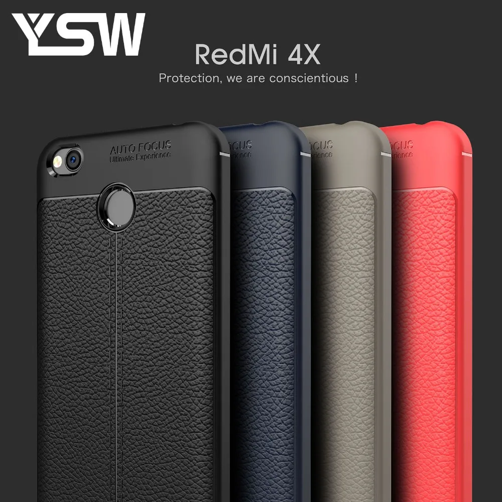 

YSW For Xiaomi Redmi 4X Case Luxury Silicone TPU Coque Protective Cover Fundas High Quality For redmi 4x Case Bumper