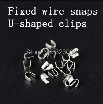 

Ear headphones shell wire fixed Headphone repair parts and materials production U-shaped iron clasps Line card bit 100pcs