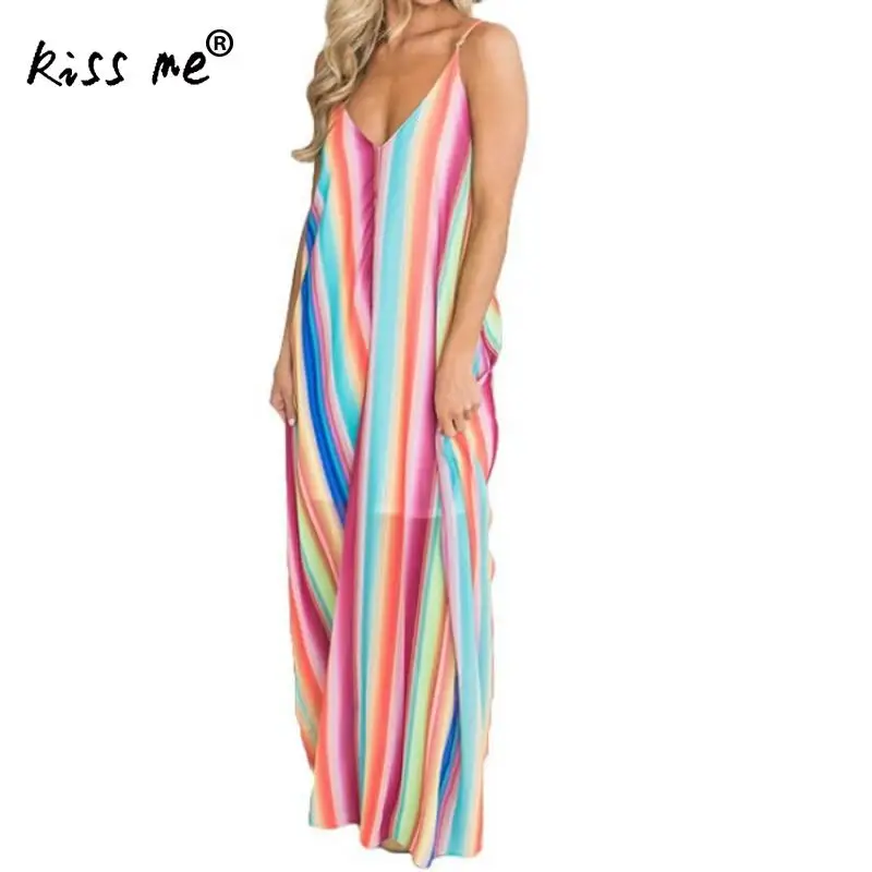 

Sleeveless Sling Beach Dress Cotton Long Beach Dress Maxi Dress Women Casual Suit Holiday Bohemian Style Summer Beach Suit