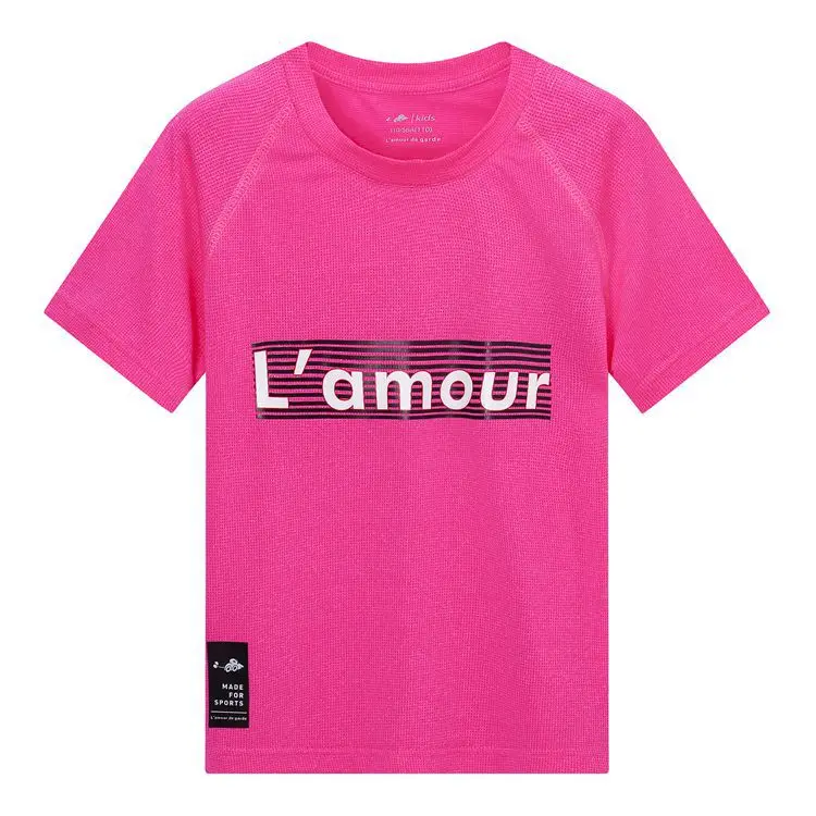 Summer Sports Function Children Top Tees Fast Drying Elasticity Hygroscopic Anti-UV Outfits Boys T-shirts For 105-155cm