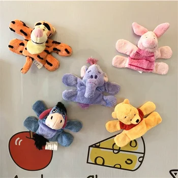 

5pcs Eeyore Donkey Tigger Bear Piglet Pig Heffalump Lumpy Soft Plush Animals Fridge Magnets Magnetic Toys Baby Educational Dolls