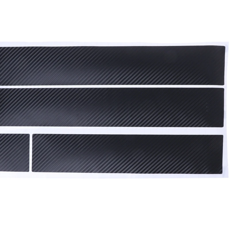 

QILEJVS Car Door Sill Scuff welcome pedal Protector Carbon Fiber Sticker For KIA RIO K2 #14521#