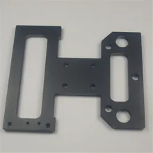 Reprap LulzBot TAZ 3D printer DIY 5mm aluminum alloy metal 2*x_end_plate kit/set black color anodized X axis mount plate